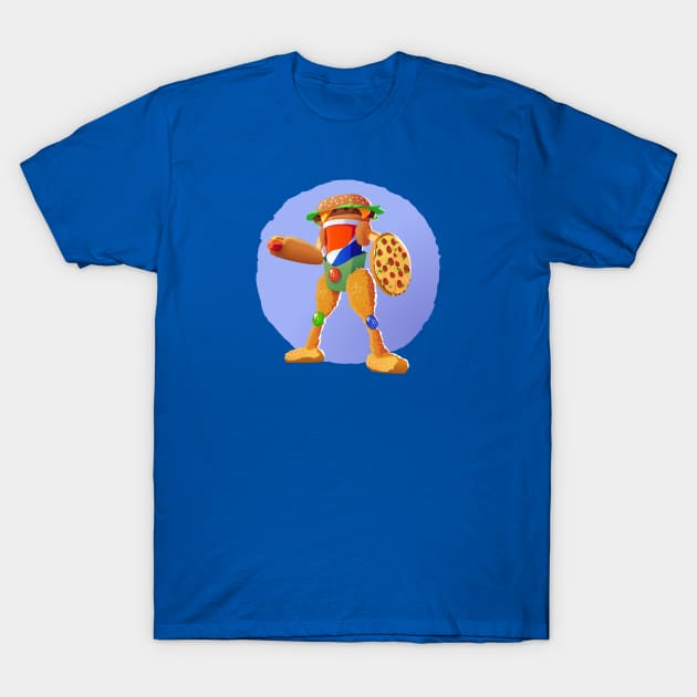 Mecha Burger T-Shirt by Dirgu